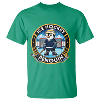 Funny Penguin Hockey Player T Shirt Sports Fan Gift - Wonder Print Shop