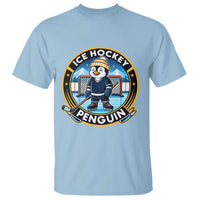 Funny Penguin Hockey Player T Shirt Sports Fan Gift - Wonder Print Shop