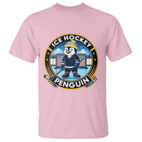 Funny Penguin Hockey Player T Shirt Sports Fan Gift - Wonder Print Shop