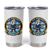 Funny Penguin Hockey Player Tumbler Cup Sports Fan Gift - Wonder Print Shop