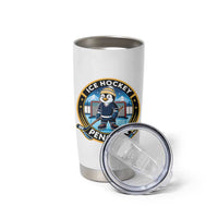Funny Penguin Hockey Player Tumbler Cup Sports Fan Gift - Wonder Print Shop