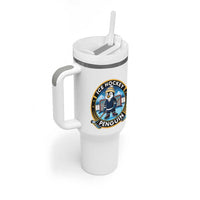 Funny Penguin Hockey Player Tumbler With Handle Sports Fan Gift - Wonder Print Shop