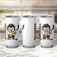 Funny Penguin Playing Ice Hockey Tumbler Cup Gift For Kids - Wonder Print Shop