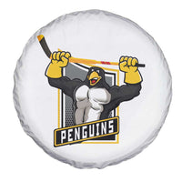 Funny Ice Hockey Player Gift Spare Tire Cover Penguin Power - Wonder Print Shop