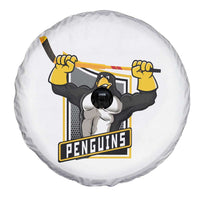 Funny Ice Hockey Player Gift Spare Tire Cover Penguin Power - Wonder Print Shop