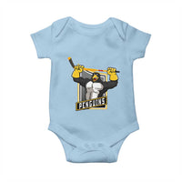 Funny Ice Hockey Player Gift Baby Onesie Penguin Power - Wonder Print Shop