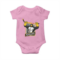 Funny Ice Hockey Player Gift Baby Onesie Penguin Power - Wonder Print Shop