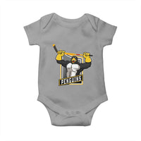 Funny Ice Hockey Player Gift Baby Onesie Penguin Power - Wonder Print Shop