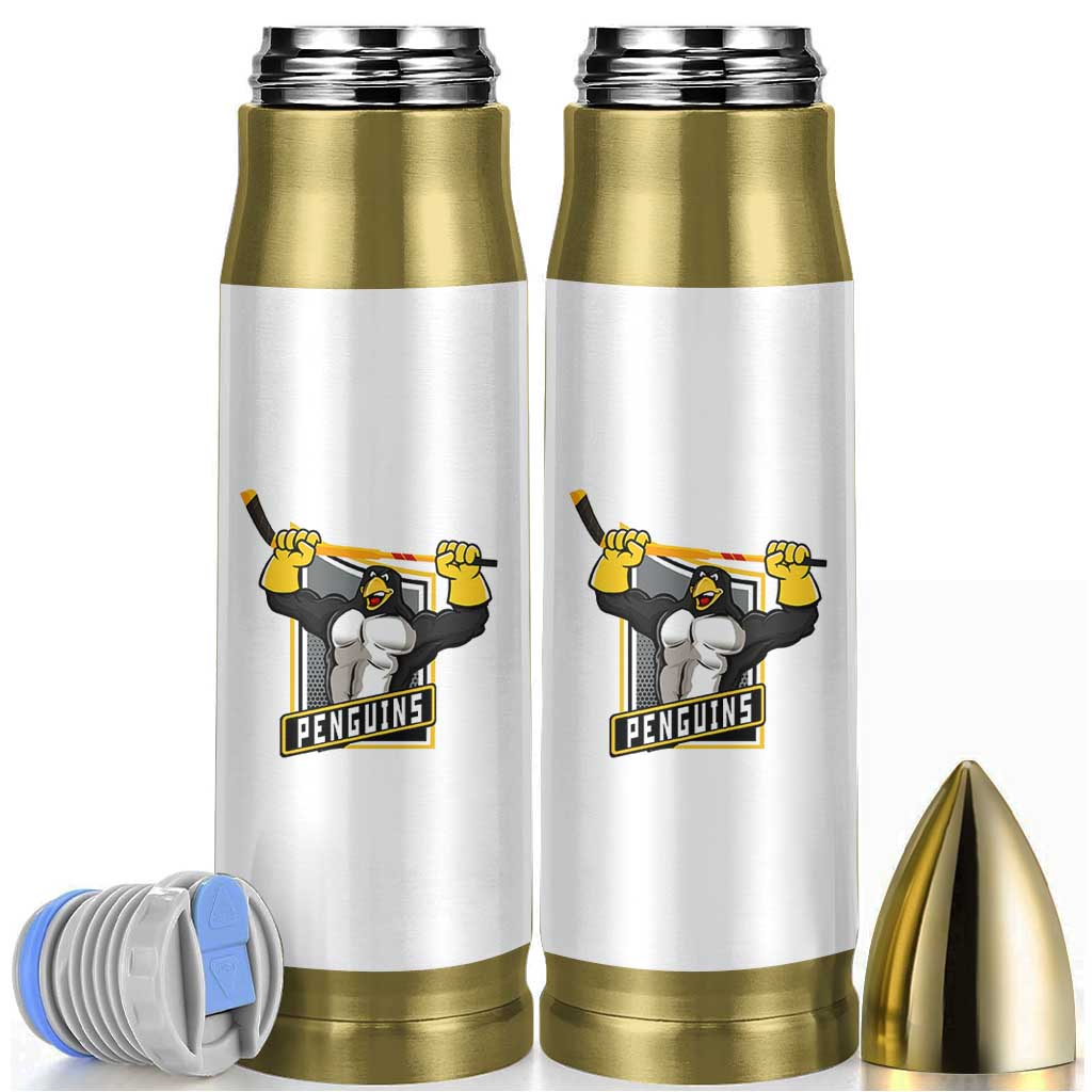 Funny Ice Hockey Player Gift Bullet Tumbler Penguin Power - Wonder Print Shop