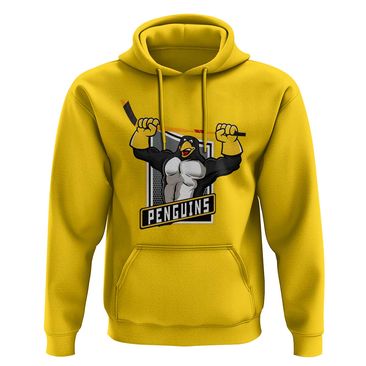 Funny Ice Hockey Player Gift Hoodie Penguin Power - Wonder Print Shop