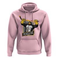 Funny Ice Hockey Player Gift Hoodie Penguin Power - Wonder Print Shop