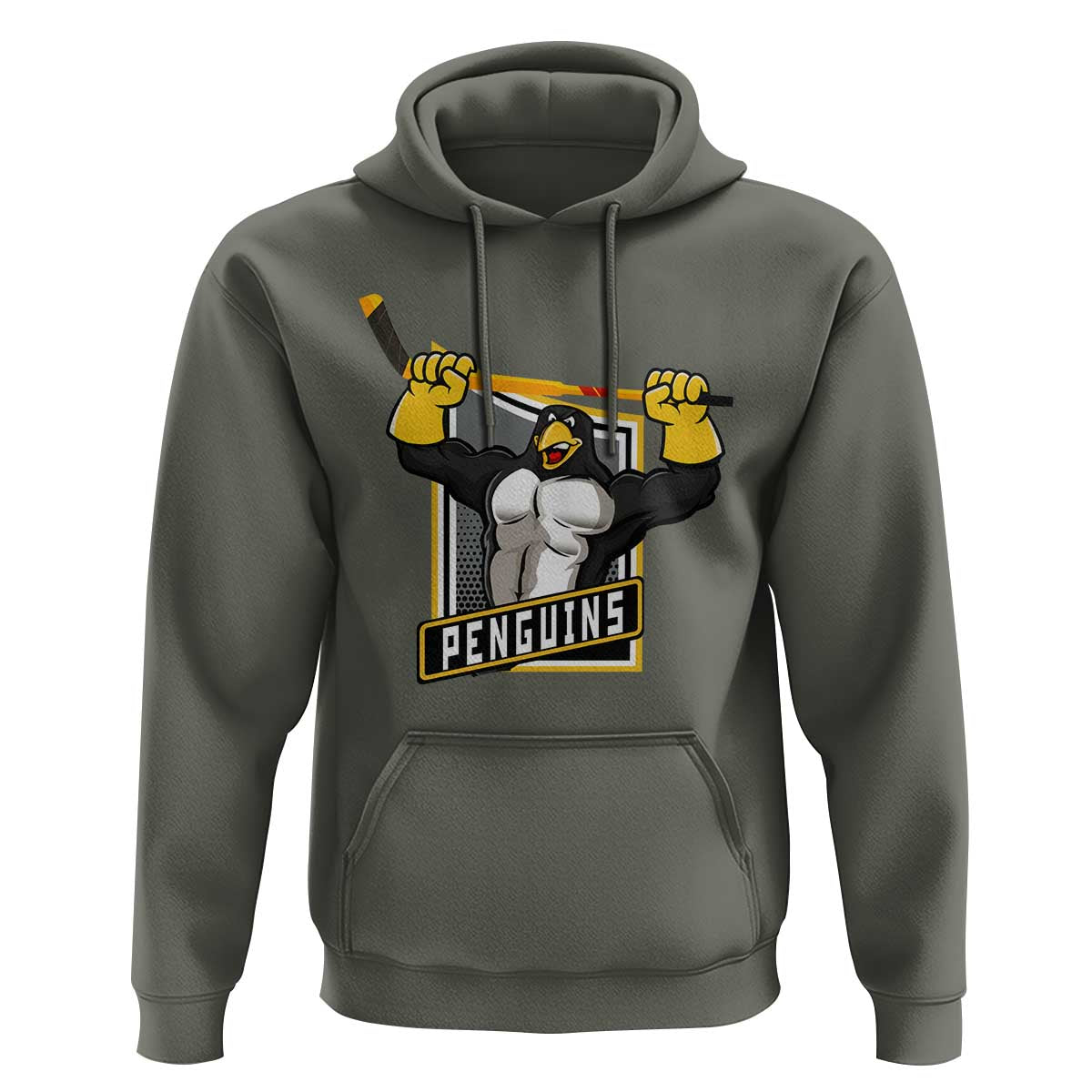 Funny Ice Hockey Player Gift Hoodie Penguin Power - Wonder Print Shop