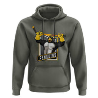 Funny Ice Hockey Player Gift Hoodie Penguin Power - Wonder Print Shop