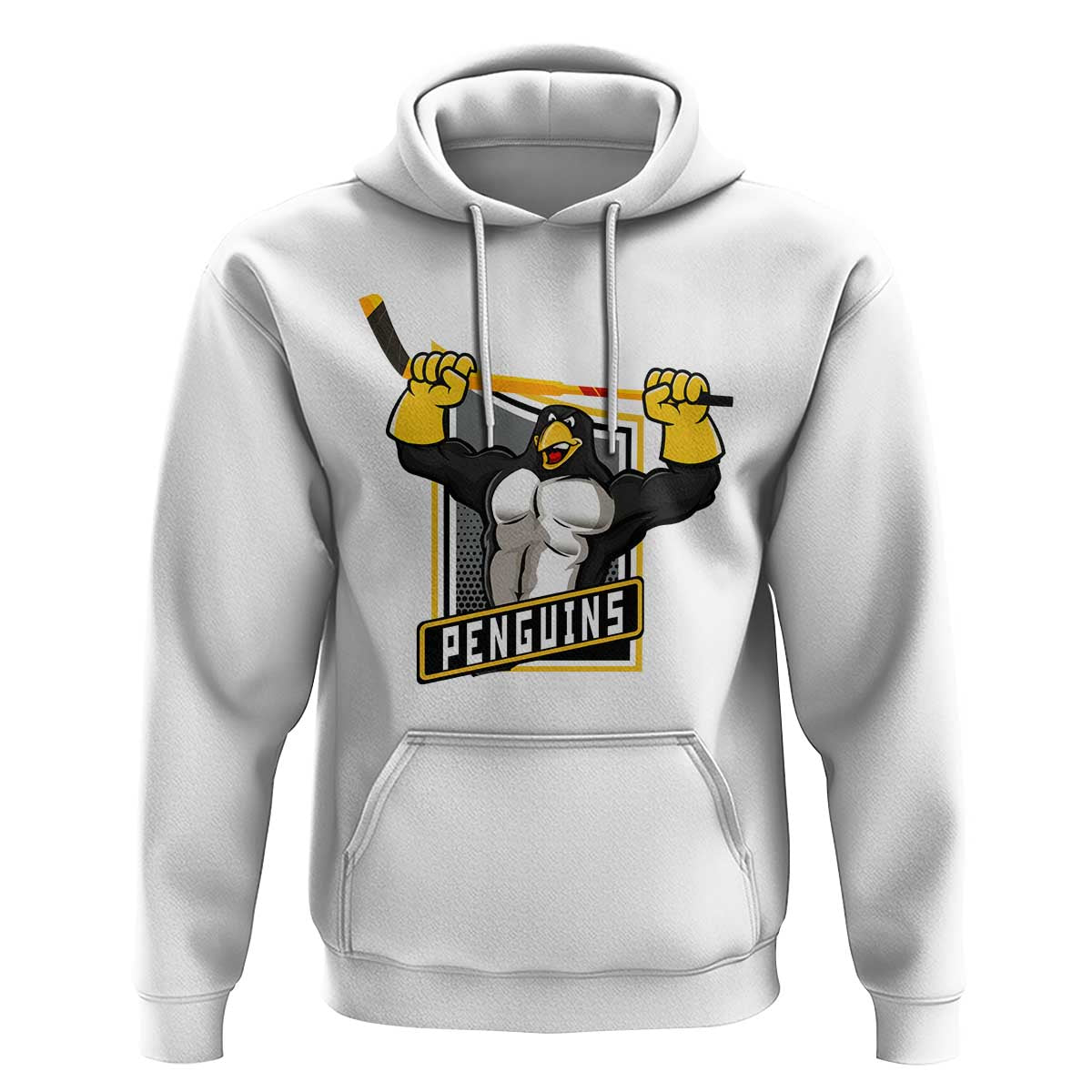 Funny Ice Hockey Player Gift Hoodie Penguin Power - Wonder Print Shop