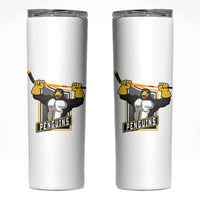 Funny Ice Hockey Player Gift Skinny Tumbler Penguin Power - Wonder Print Shop