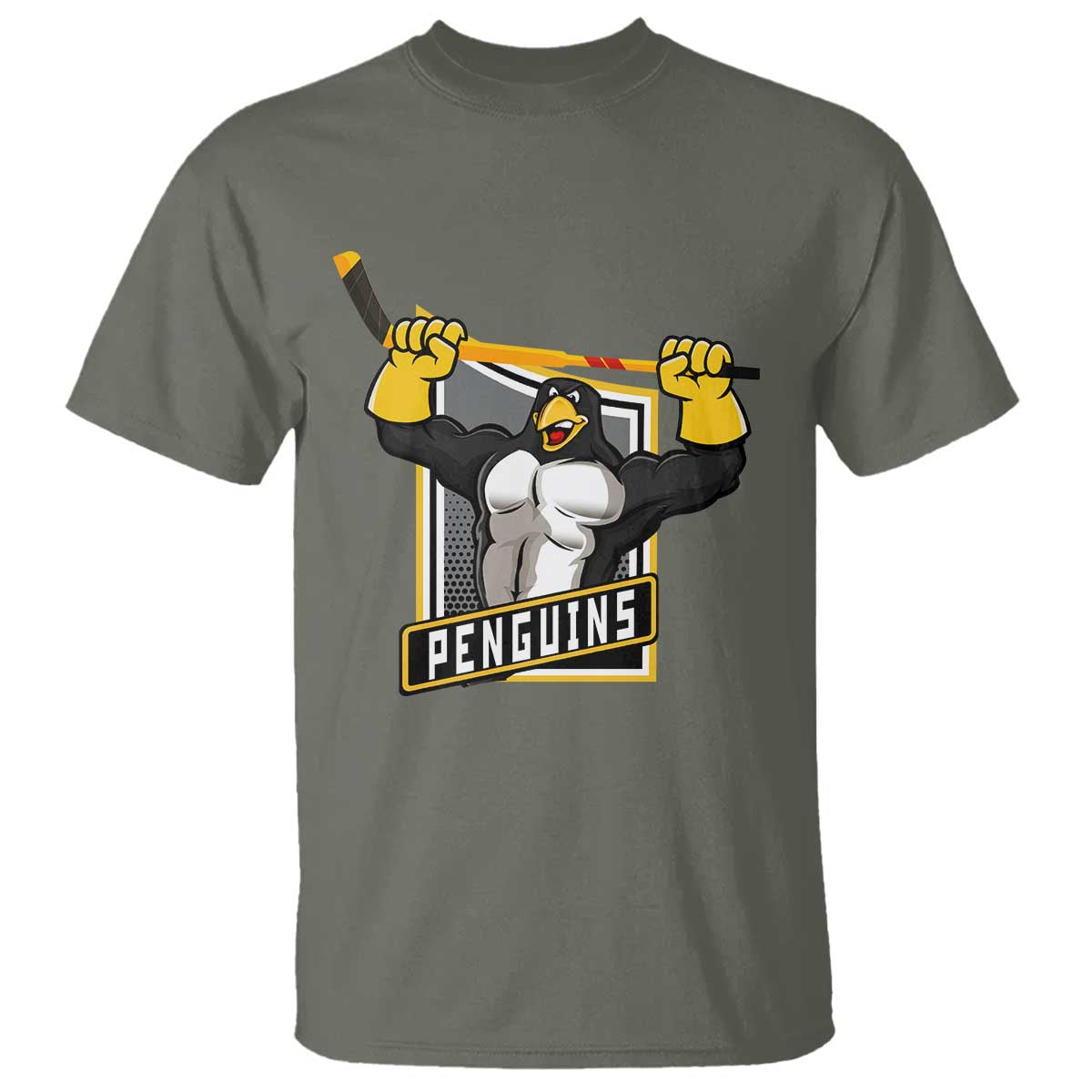 Funny Ice Hockey Player Gift T Shirt Penguin Power - Wonder Print Shop