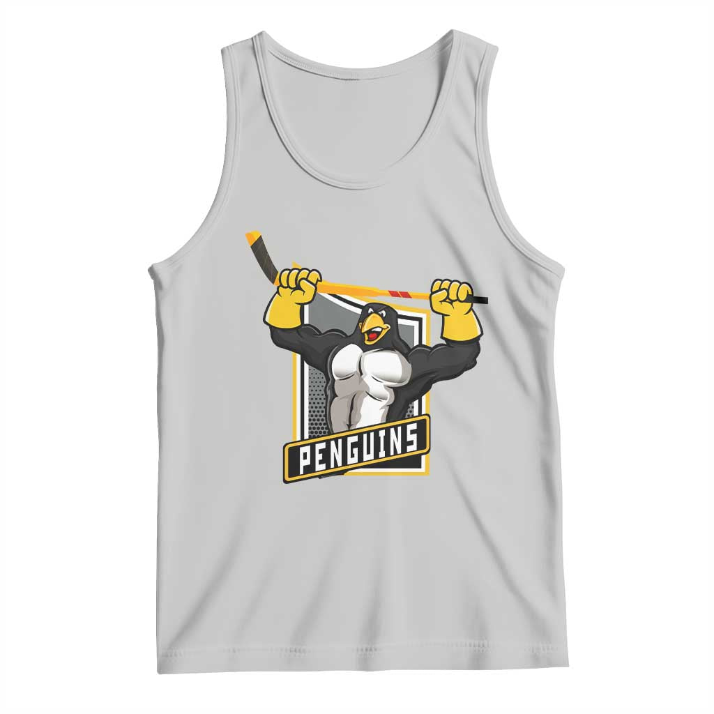 Funny Ice Hockey Player Gift Tank Top Penguin Power - Wonder Print Shop