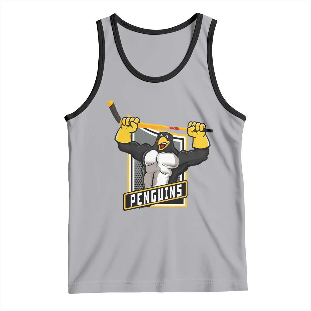 Funny Ice Hockey Player Gift Tank Top Penguin Power - Wonder Print Shop