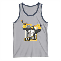 Funny Ice Hockey Player Gift Tank Top Penguin Power - Wonder Print Shop