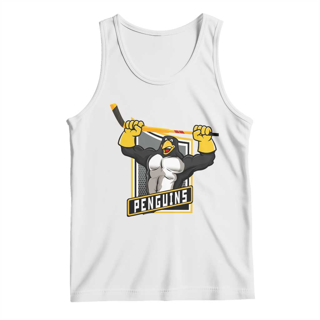 Funny Ice Hockey Player Gift Tank Top Penguin Power - Wonder Print Shop