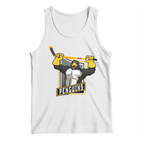 Funny Ice Hockey Player Gift Tank Top Penguin Power - Wonder Print Shop