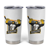 Funny Ice Hockey Player Gift Tumbler Cup Penguin Power - Wonder Print Shop