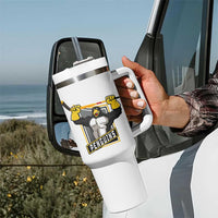 Funny Ice Hockey Player Gift Tumbler With Handle Penguin Power - Wonder Print Shop