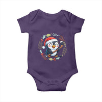 Cute Penguin Playing Ice Hockey Baby Onesie Funny Christmas Gift - Wonder Print Shop