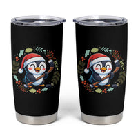 Cute Penguin Playing Ice Hockey Tumbler Cup Funny Christmas Gift - Wonder Print Shop