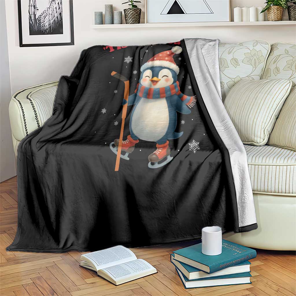 Cute Penguin Tis The Season Throw Blanket Funny Christmas Gift For Holiday Fans - Wonder Print Shop