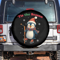 Cute Penguin Tis The Season Spare Tire Cover Funny Christmas Gift For Holiday Fans - Wonder Print Shop