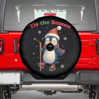 Cute Penguin Tis The Season Spare Tire Cover Funny Christmas Gift For Holiday Fans - Wonder Print Shop