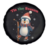 Cute Penguin Tis The Season Spare Tire Cover Funny Christmas Gift For Holiday Fans - Wonder Print Shop