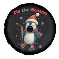 Cute Penguin Tis The Season Spare Tire Cover Funny Christmas Gift For Holiday Fans - Wonder Print Shop