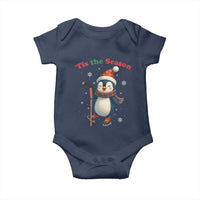 Cute Penguin Tis The Season Baby Onesie Funny Christmas Gift For Holiday Fans - Wonder Print Shop