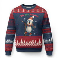 Cute Penguin Tis The Season Ugly Christmas Sweater Funny Xmas Gift For Holiday Fans - Wonder Print Shop