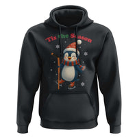 Cute Penguin Tis The Season Hoodie Funny Christmas Gift For Holiday Fans - Wonder Print Shop