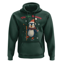 Cute Penguin Tis The Season Hoodie Funny Christmas Gift For Holiday Fans - Wonder Print Shop