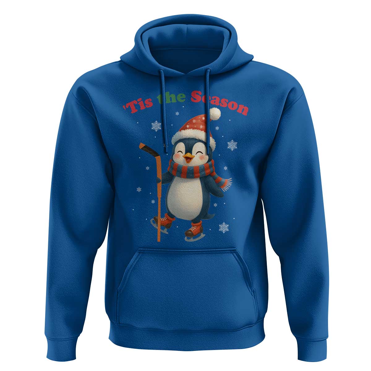 Cute Penguin Tis The Season Hoodie Funny Christmas Gift For Holiday Fans - Wonder Print Shop