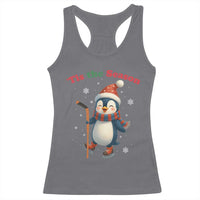 Cute Penguin Tis The Season Racerback Tank Top Funny Christmas Gift For Holiday Fans - Wonder Print Shop