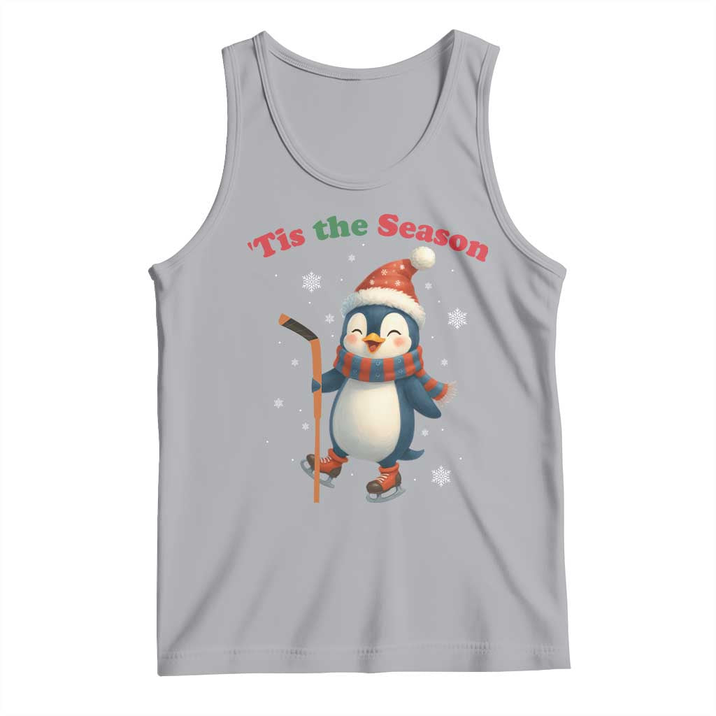 Cute Penguin Tis The Season Tank Top Funny Christmas Gift For Holiday Fans - Wonder Print Shop
