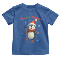 Cute Penguin Tis The Season Toddler T Shirt Funny Christmas Gift For Holiday Fans - Wonder Print Shop