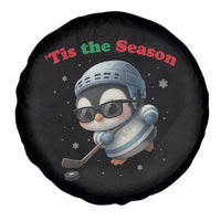 Penguin On Ice Tis The Season Spare Tire Cover Funny Christmas Gift - Wonder Print Shop