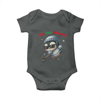Penguin On Ice Tis The Season Baby Onesie Funny Christmas Gift - Wonder Print Shop