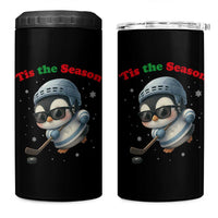 Penguin On Ice Tis The Season 4 in 1 Can Cooler Tumbler Funny Christmas Gift - Wonder Print Shop