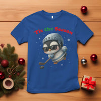 Penguin On Ice Tis The Season T Shirt Funny Christmas Gift - Wonder Print Shop