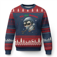 Penguin On Ice Tis The Season Ugly Christmas Sweater Funny Xmas Gift - Wonder Print Shop