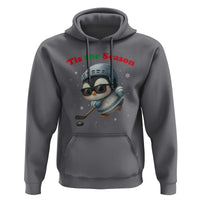 Penguin On Ice Tis The Season Hoodie Funny Christmas Gift - Wonder Print Shop