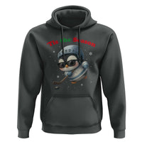 Penguin On Ice Tis The Season Hoodie Funny Christmas Gift - Wonder Print Shop