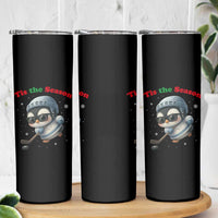 Penguin On Ice Tis The Season Skinny Tumbler Funny Christmas Gift - Wonder Print Shop